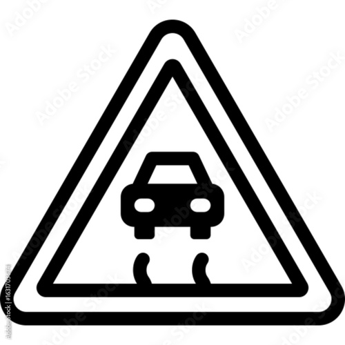 Slippery Road Warning