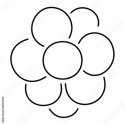 virus icon on white background, vector illustration.