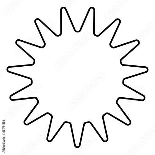 virus icon on white background, vector illustration.