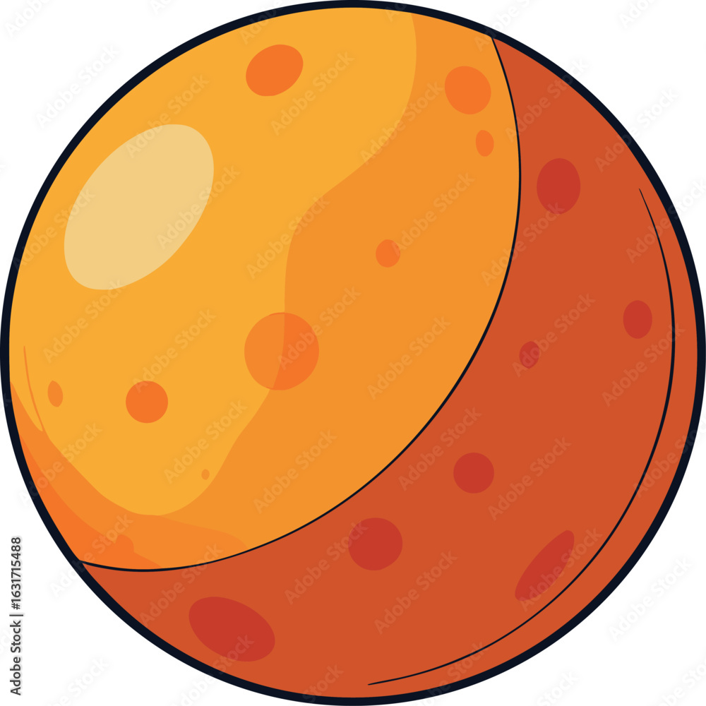 Fototapeta premium Red Planet Mars Icon