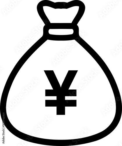 Black Yen currency icon