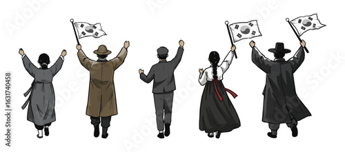대한독립만세를 외치는 사람들 (독립운동가)