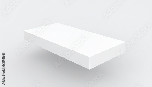 white box isolated on white