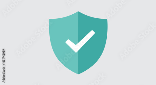 Abstract geometric design featuring a shield symbolizing security and protection