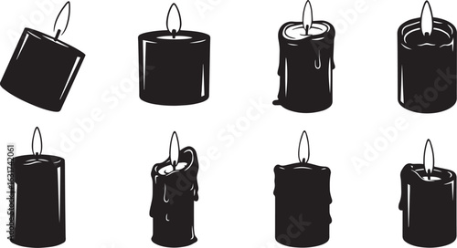 Candle Silhouettes Set