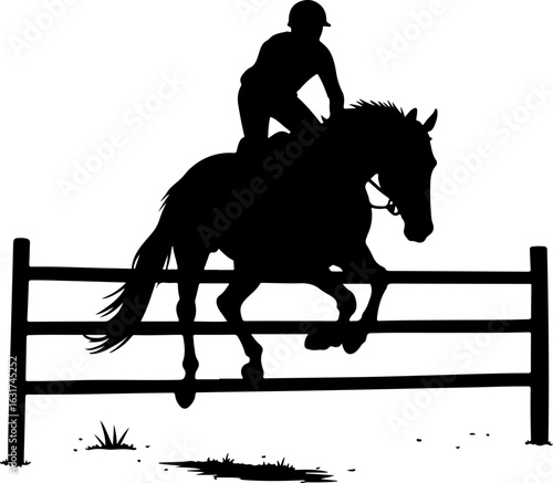 Silhouette of horse