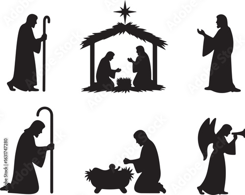 Nativity scene silhouettes bring Christmas spirit alive