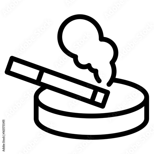 Ashtray icon vector illustration