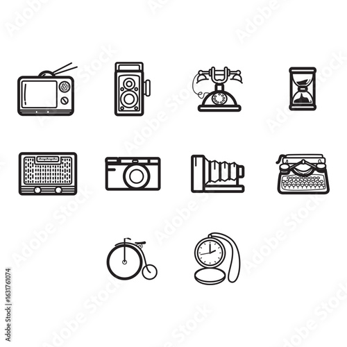 vintage clip art set