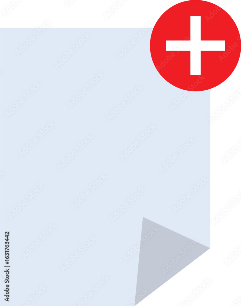 Obraz premium new file concept empty status single icon. to upload or add files. modern graphic element for landing page, ui empty status, infographic, icon. flat cartoon design illustration on background.