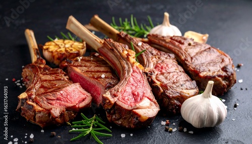 Grilled Lamb Chops with Garlic and Rosemary