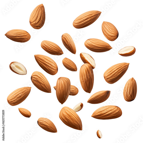 Wallpaper Mural Flying Mixed Nuts Isolated on Transparent Background Torontodigital.ca