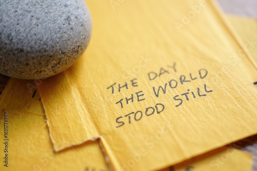 The day the world stood still, a poignant reflection of remembrance.