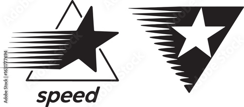 Speed Star Triangle Vector Graphics
