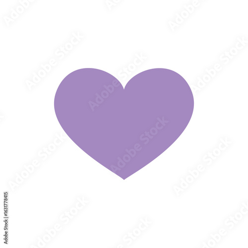 Illustration of Lavender Heart Graphic: Perfect for Valentine's Day, Love Designs, and Romantic Projects vector