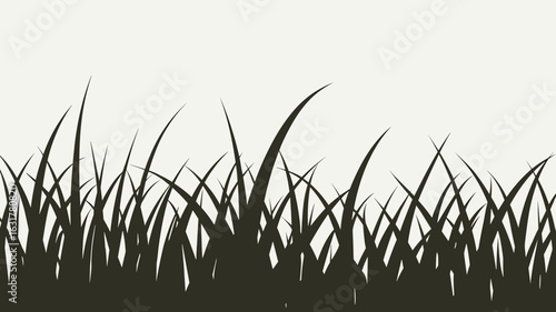 Minimal Japanese ink-style grass blades on white background – Suitable for Zen art collections, peaceful decor, or nature-focused content.