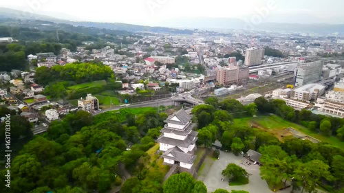 Samurai castle in the city of Odawara. Japan. 