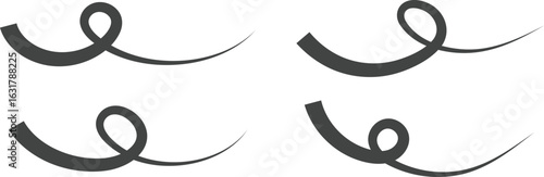 Fotografi Swoosh and swoop underline