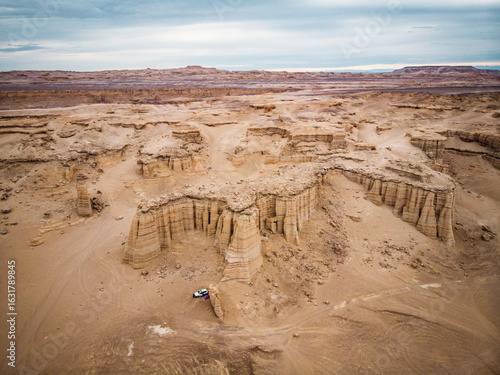 Yardang yadan landform in Hami, Xinjiang, China, Dahaidao