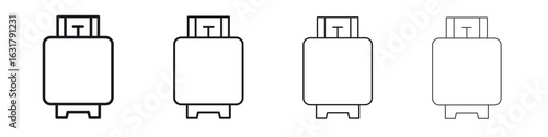 LPG icon. minimal strokes lines for web designs