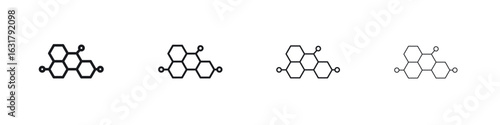 Hormones icon. minimal strokes lines for web designs