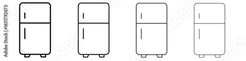 Fridge icon. minimal strokes lines for web designs