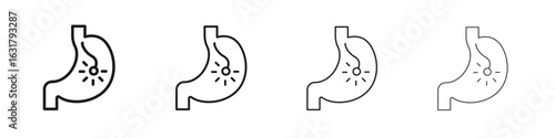 Endoscopy icon. minimal strokes lines for web designs