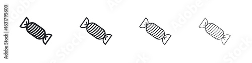 Candy icon. minimal strokes lines for web designs