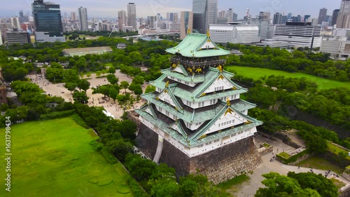 Samurai Castle in Osaka. Japan.