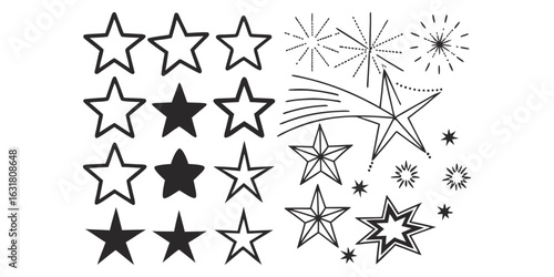 Stars icon set.