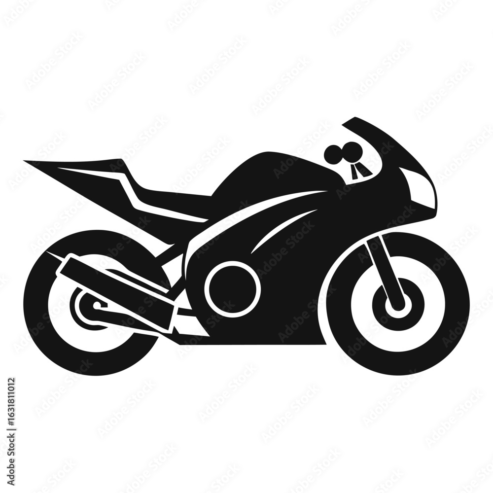 Obraz premium vector motorcycle icon