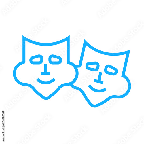 Drama Mask Icon Design