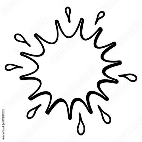 Color Splash Generative AI Vector Linocut Silhouette Design