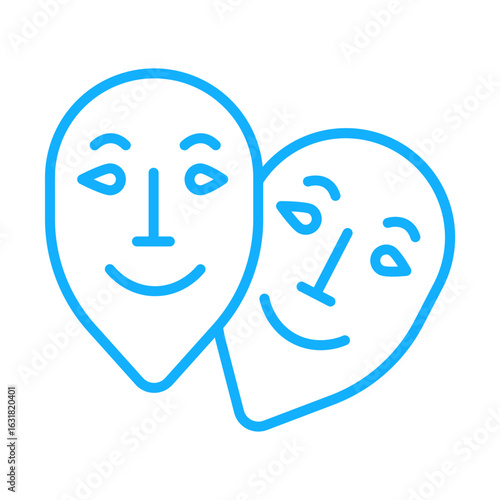 Drama Performance Icon Design