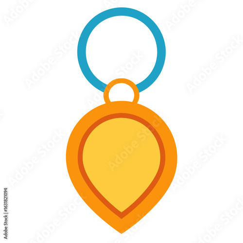 Printable Keychain Vector | Generative AI Linocut Silhouette Design for Craft & DIY Projects