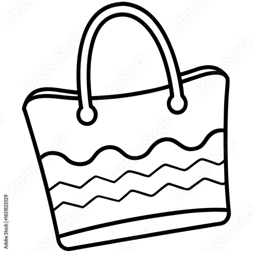 Printable Tote Bag Vector | Generative AI Linocut Silhouette Design