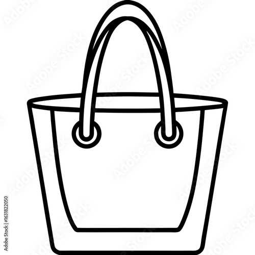 Printable Tote Bag Vector | Generative AI Linocut Silhouette Design