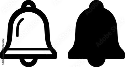 Notification Bell Vector Icon for Alerts