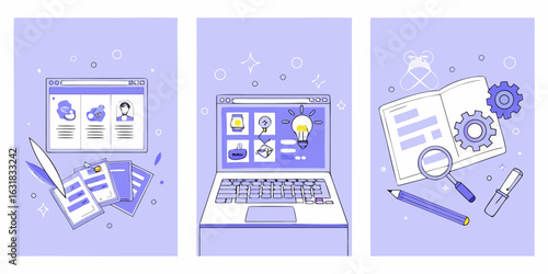 Digital brainstorming and project planning with creative tools