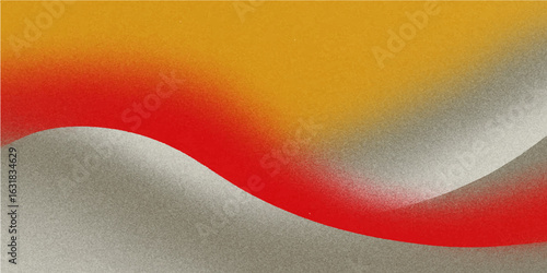 Abstract red and white background with flowing wave curves colorful vector design pattern
