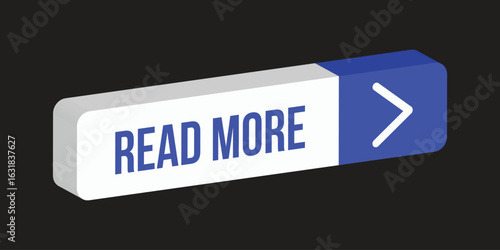 3D Read More Button with Arrow Icon