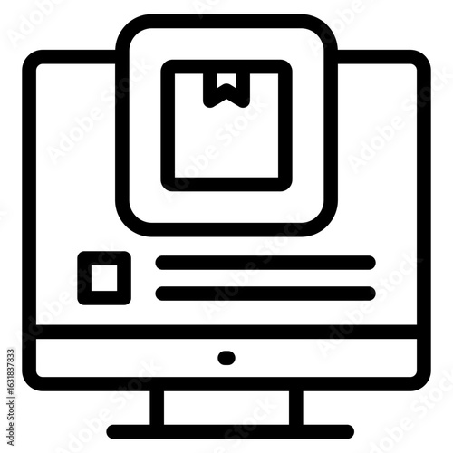 Darknet market icon vector illustration