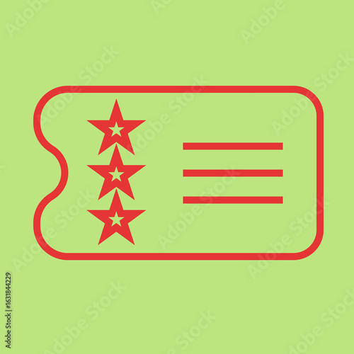 Ticket Stub Icon Design