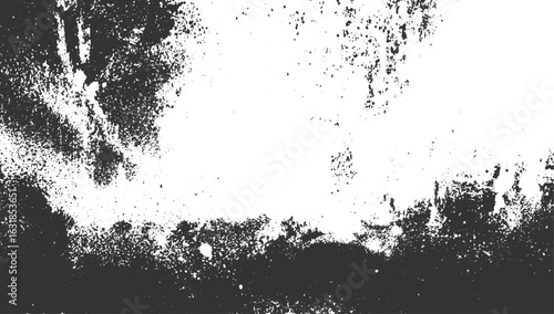 dust and grunge  grain texture distorted grange shape . Noise grungy, Monochrome texture
 Distressed vector illustration. Overlay on white background. 