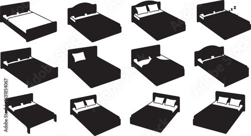 Beds In Different Styles And States Of Occupancy bedroom furniture
