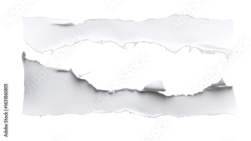 Wallpaper Mural Torn white paper with a transparent background for design use Torontodigital.ca