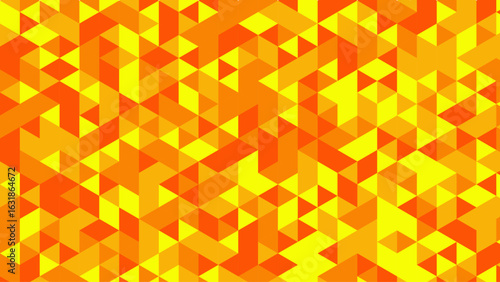 Vibrant polygonal mosaic bursting with dynamic color gradients and seamless geometric rhythm. A bold low-poly pattern design blending futuristic style with digital artistry – perfect for ultra-modern