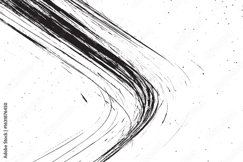 custom made wallpaper toronto digitalDynamic Black Brush Stroke Texture – Abstract Ink Line Art on White Background for Design Projects