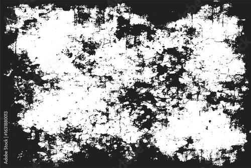 Wallpaper Mural Grunge Distressed Black and White Texture | High-Contrast Splatter Background for Design Projects Torontodigital.ca
