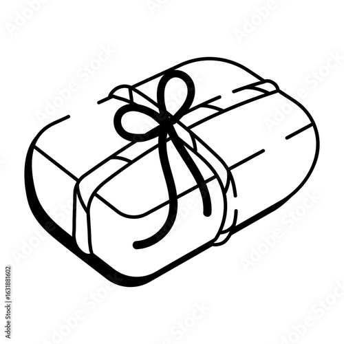 A doodle style icon representing handmade soap
